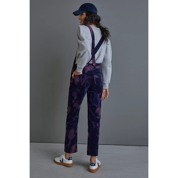 Anthropologie Black and Orange Women Jeans Overalls - Picture 2 of 16